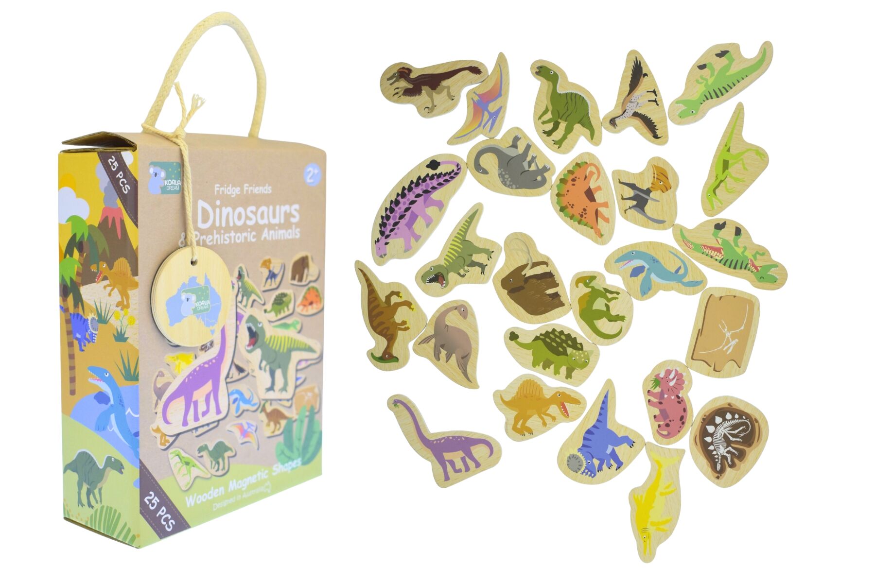 FRIDGE FRIENDS DINOSAURS & PREHISTORIC ANIMALS 25PC - Bamboo Sprout
